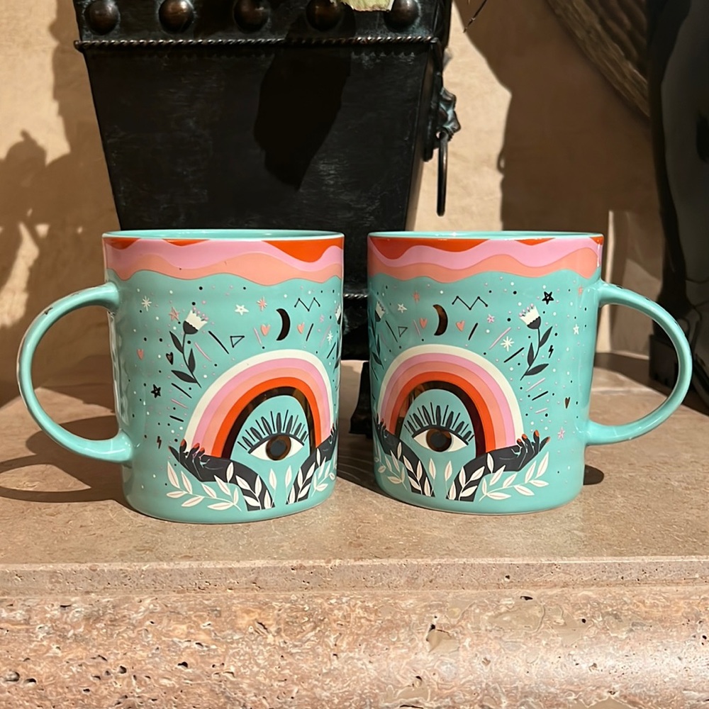 Evil Eye Mugs, set of 2